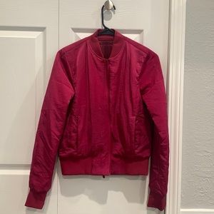 Lululemon Nonstop Bomber in Pomegranate, Size 4